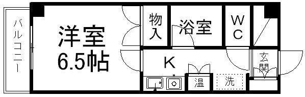 ロイヤルヒルズ鶴巻(1K/3階)の間取り写真