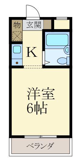 ソレール丸橋(1K/8階)の間取り写真
