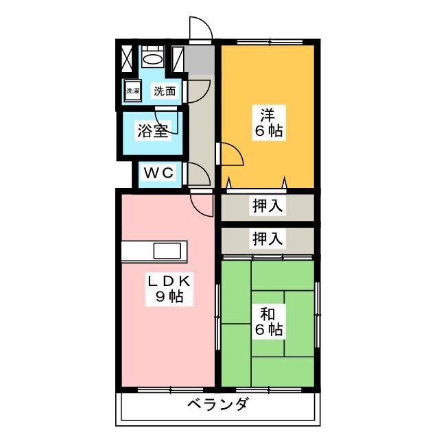 イル・フィオーレ(2LDK/3階)の間取り写真