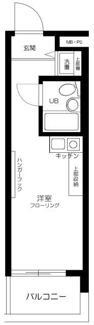 菱和パレス旗の台(ワンルーム/6階)の間取り写真