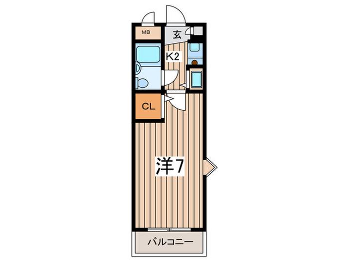 雅マンション大和(1K/3階)の間取り写真