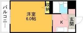 メゾンドプレジール(ワンルーム/1階)の間取り写真
