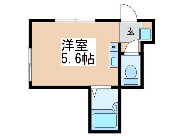 グレーシア(ワンルーム/2階)の間取り写真