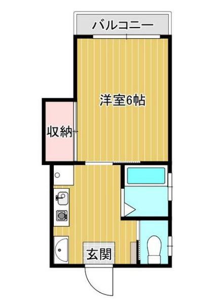 永和第5ビル(1K/3階)の間取り写真