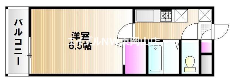 リベルテ広瀬町(1K/1階)の間取り写真