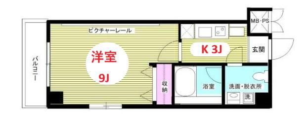 スペランツァ(ワンルーム/2階)の間取り写真