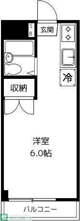 アリスヴィラ(ワンルーム/3階)の間取り写真