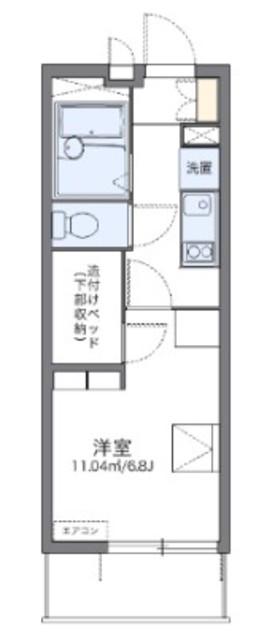 レオパレスMEGU2010(1K/2階)の間取り写真