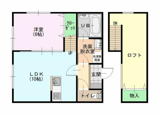 ヴィーヴェレA(1LDK/2階)の間取り写真
