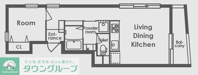 エヴァーグリーン西日暮里(1LDK/4階)の間取り写真