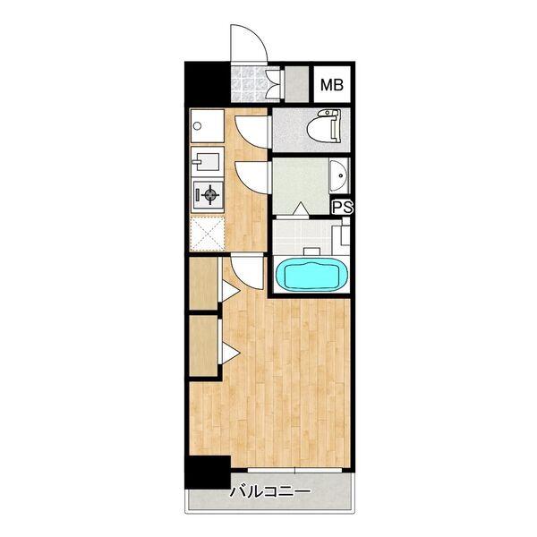 THE SENSE RESIDENCE 新深江(1K/5階)の間取り写真