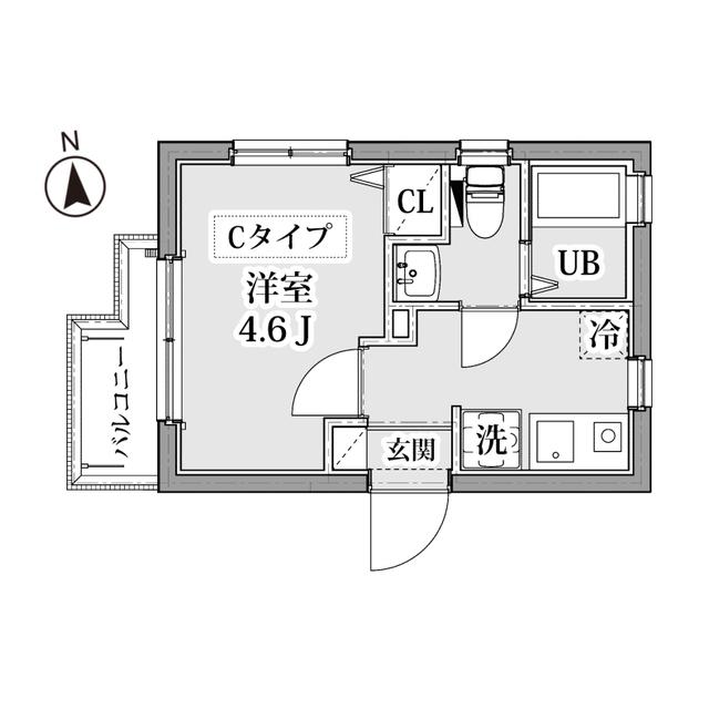 OPHTHAL WASEDA(1K/2階)の間取り写真