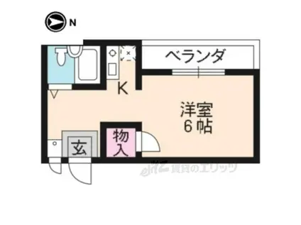 メゾンドムラジⅢ(1K/3階)の間取り写真