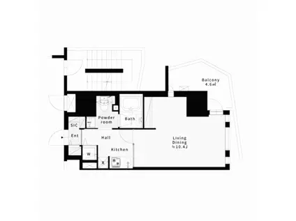 F・TOUR(1K/10階)の間取り写真