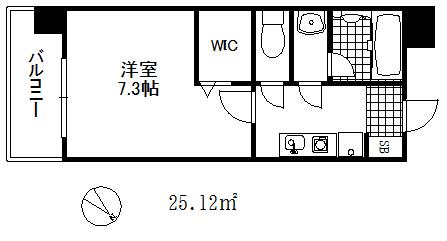 アーバングリーン神戸元町(1K/5階)の間取り写真