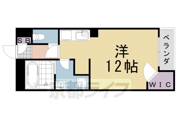 レオネクストイン園部(1K/2階)の間取り写真