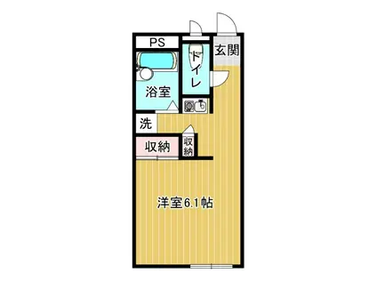 アミスターNISHINO(ワンルーム/2階)の間取り写真