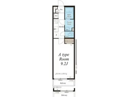 リブリ・アーバンライフ(1K/2階)の間取り写真