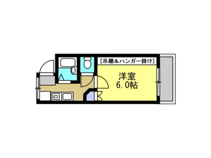 親和ハイツ(1K/1階)の間取り写真