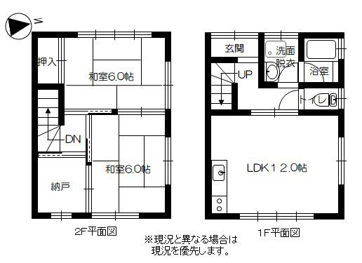 ハイツコバヤシ(2SLDK/1階)の間取り写真