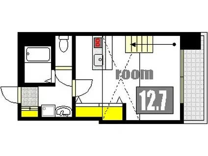 LDOLCE(ワンルーム/5階)の間取り写真