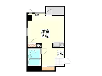 リヴィエラマンションNO2(ワンルーム/2階)の間取り写真