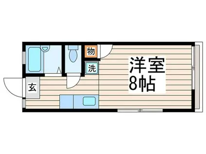 ソフィアハイム(ワンルーム/2階)の間取り写真