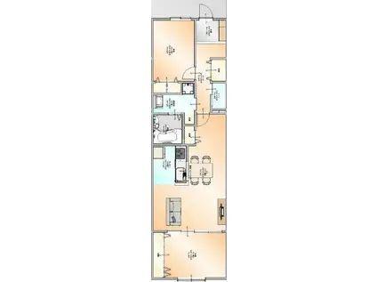 ボヌールメゾンC(2LDK/2階)の間取り写真