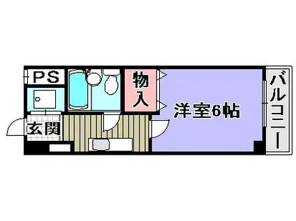 グレースパレMAEDA(1K/2階)の間取り写真