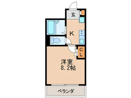 LIVRE久屋(1K/7階)の間取り写真