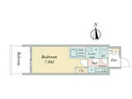ARTIZA金山(1K/6階)の間取り写真