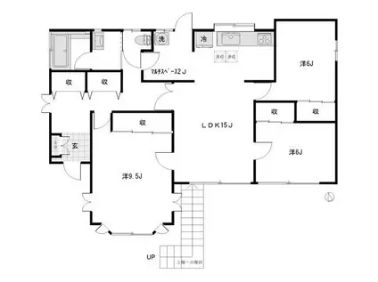 パークハウス(2SLDK/1階)の間取り写真