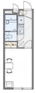 レオパレス翁樹(1K/1階)の間取り写真