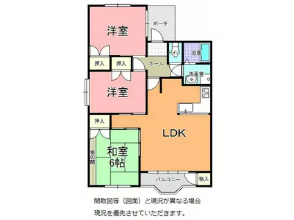 ウィンザー ヒルズマミ(3LDK/3階)の間取り写真