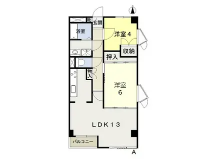 ヴィラ・ノーバ(2LDK/3階)の間取り写真