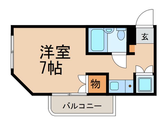 エクセレント名駅南(ワンルーム/2階)の間取り写真