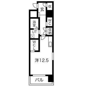 フォレスト.N(ワンルーム/8階)の間取り写真