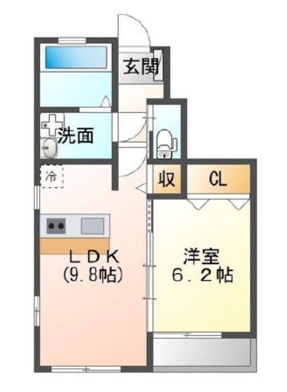 レジデンス中野(1LDK/1階)の間取り写真