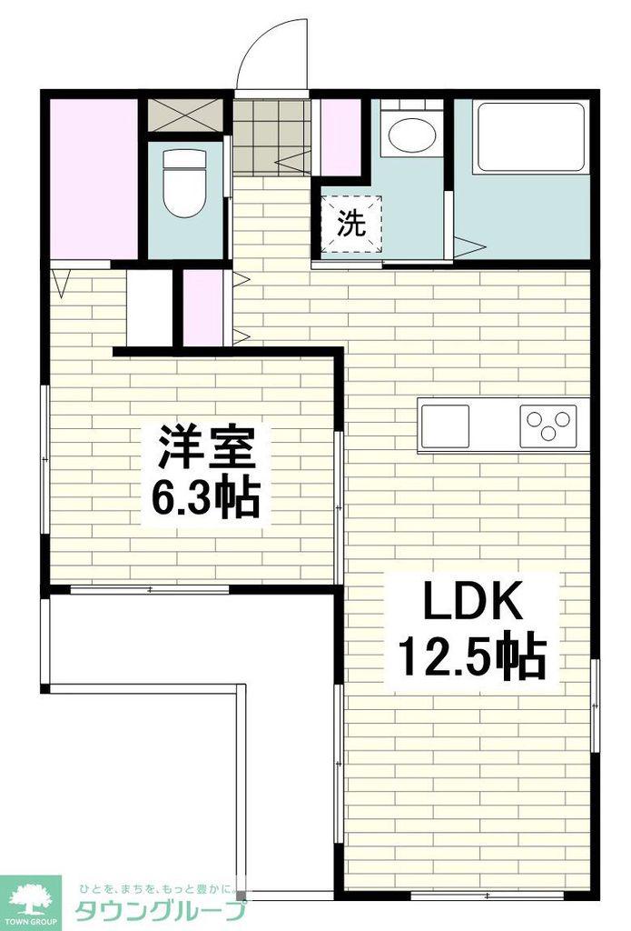 メゾンエスペランサ辻堂(1LDK/3階)の間取り写真