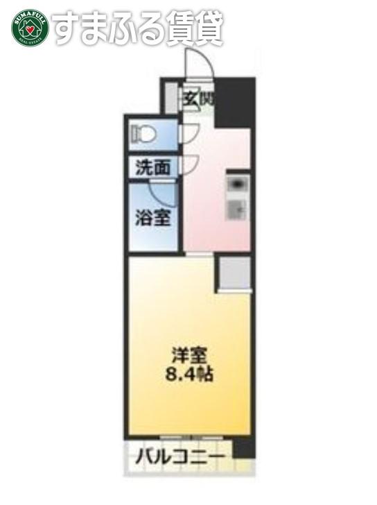 LA LUCE(1K/4階)の間取り写真