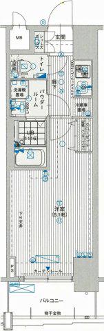 レオンコンフォート本町東(1K/10階)の間取り写真
