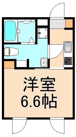レピュア北千住レジデンス(1K/3階)の間取り写真