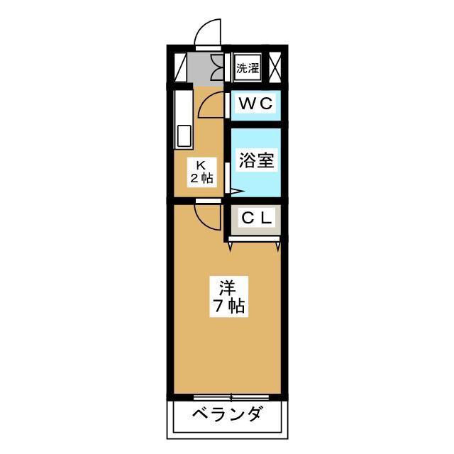 ヒルズ吉祥寺(1K/3階)の間取り写真