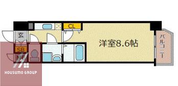エスリード福島第5(1K/7階)の間取り写真