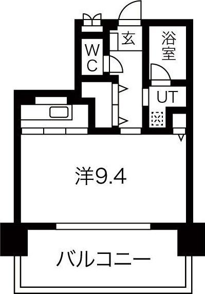 CASTELLO ASSO(1K/3階)の間取り写真
