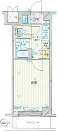 ルーブル蒲田六番館(1K/5階)の間取り写真
