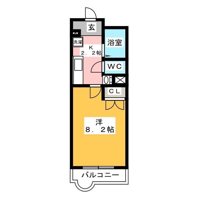 エトワール(1K/3階)の間取り写真