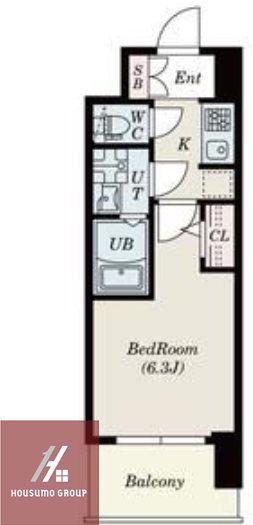 S-RESIDENCE城東SEVER(1K/5階)の間取り写真