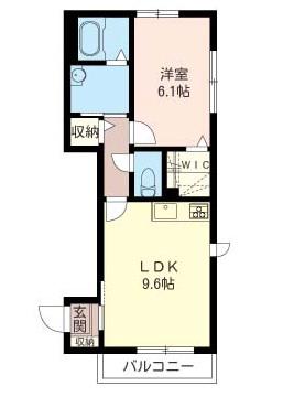 シャーメゾンヴェール(1LDK/1階)の間取り写真
