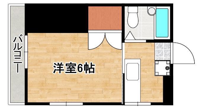 第2誠和ビル(ワンルーム/3階)の間取り写真